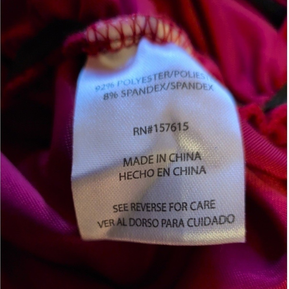 Tahari Arthur S Levine Burgundy Velvet One Shoulder Ruched Midi Dress Womens 14 - Picture 7 of 9
